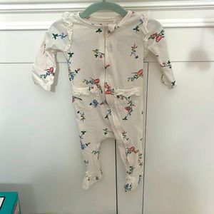 6-9 month girl footie pajamas